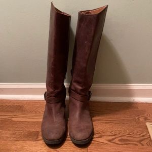 Brown Lucky Brand “riding” boots. Size 9.